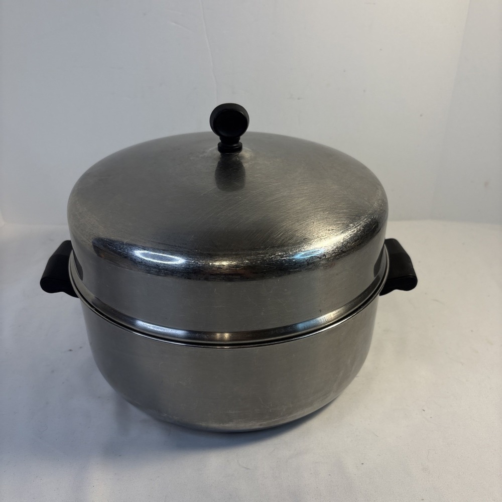 Vintage Farberware 5 Quart Aluminum Clad stainless steel dutch oven